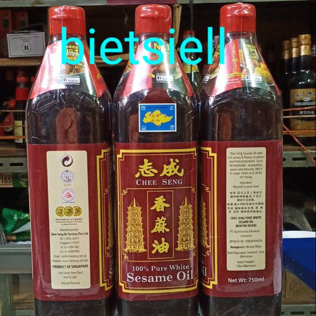 

chee seng sesame oil minyak wijen 750 ml