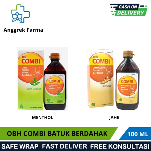 OBH COMBI BATUK BERDAHAK 100 ML/OBAT BATUK PENGENCER DAHAK/OBAT BATUK OBH DEWASA