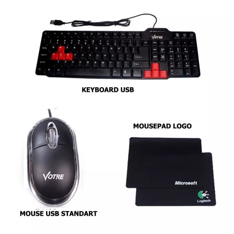 Keyboard Mouse Mouspad Murah