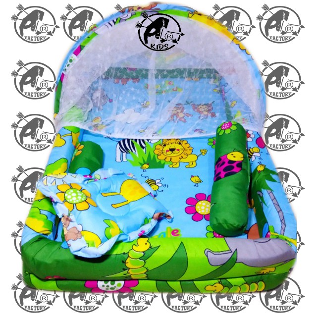 kasur bayi kulambu full set bantal guling kolam jungle