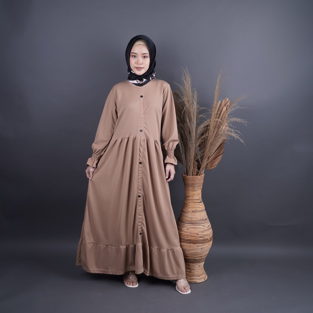 ZASKIYA - Gamis Alesha | Gamis Polos | Gamis | Maxy Dress | Gamis Rampel