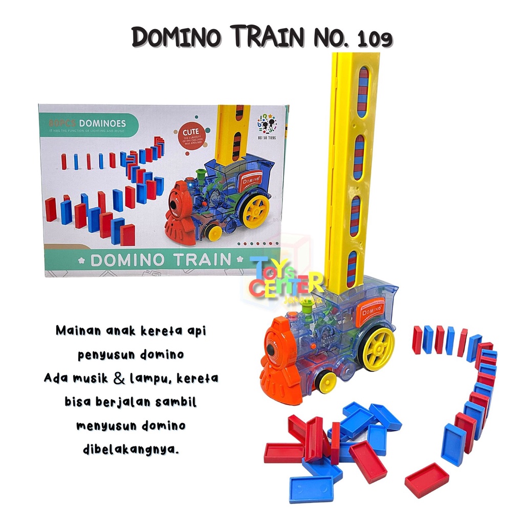 Jual Tcj Mainan Kereta Anak Domino Train Set No 109 Penyusun Dominos