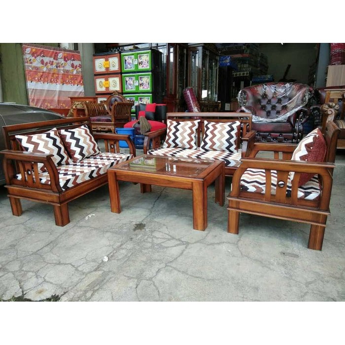 sofa jati MINIMALIS TERLARIS Shopee Indonesia
