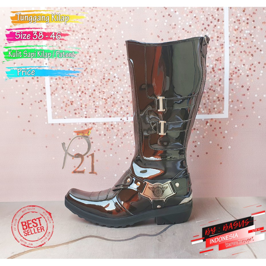 SEPATU TUNGGANG KILAP P21 / SEPATU TUNGGANG LANTAS
