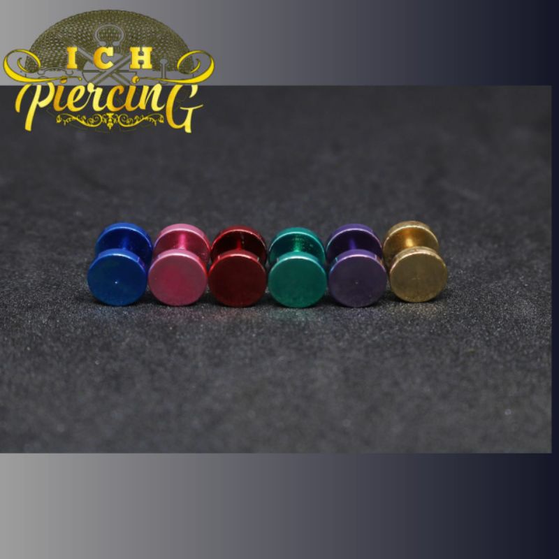 TERBARU ANTING TINDIK RODA WARNA WARNI/ ANTING RODA WARNA SATU UKURAN 10MM