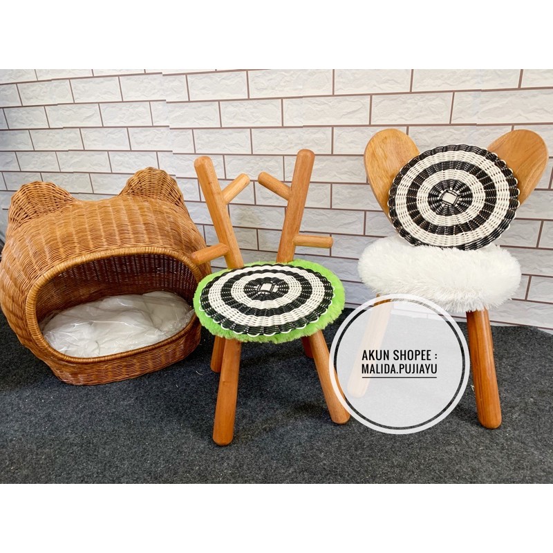 Placemate rotan sintetis/tatakan piring anyam/walldecor/tatakan piring seagrass