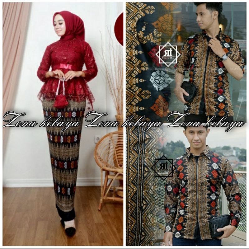 COUPLE KEBAYA AURORA PITA/KEBAYA MODERN/KEBAYA WISUDA/COUPLE KEMEJA BATIK