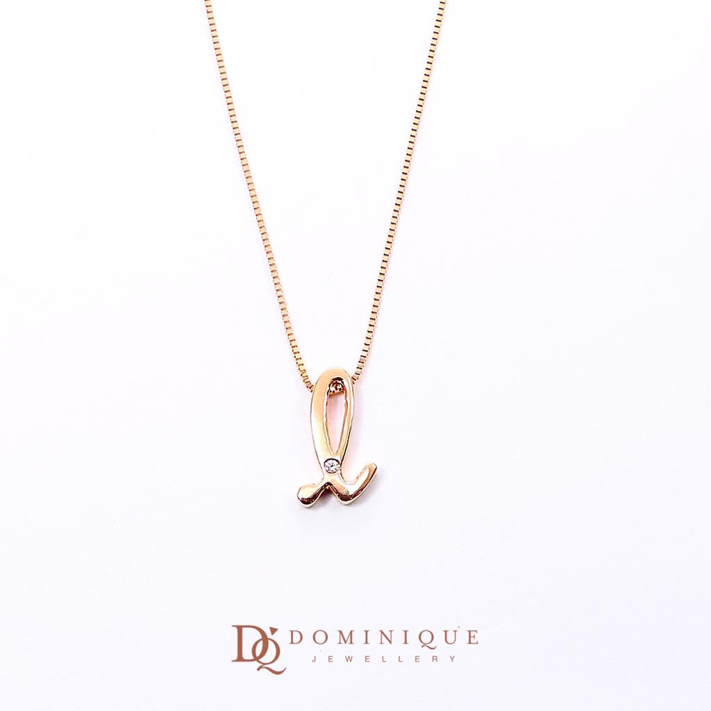 

Dominique Jewellery- Pendant Diamond L + Necklace Kadar 75%