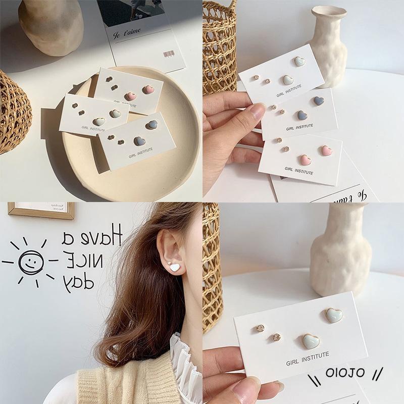 【COD】Anting Tusuk Gantung Desain Hati Gaya Simple / Peri / Pelajar Untuk Wanita