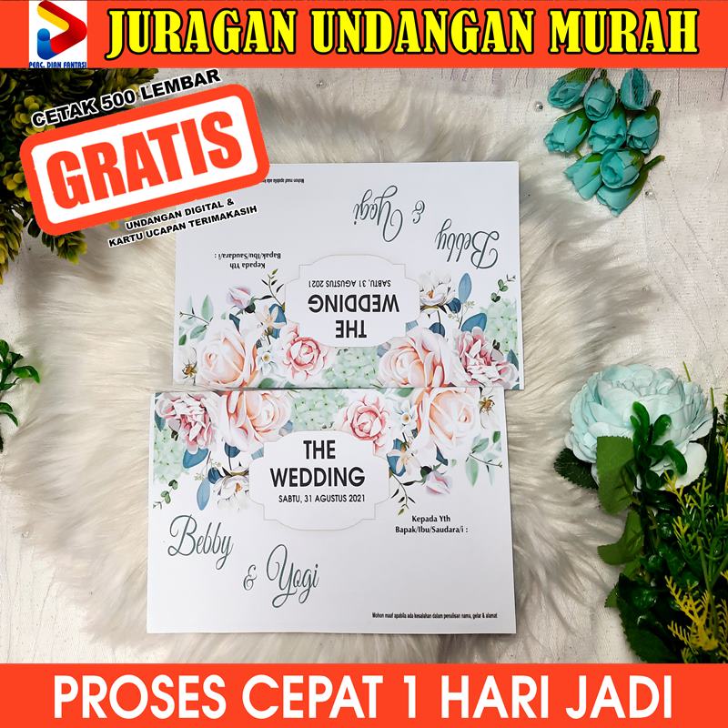Undangan pernikahan murah Undangan Pernikahan Ada Foto Surat Undangan Pernikahan