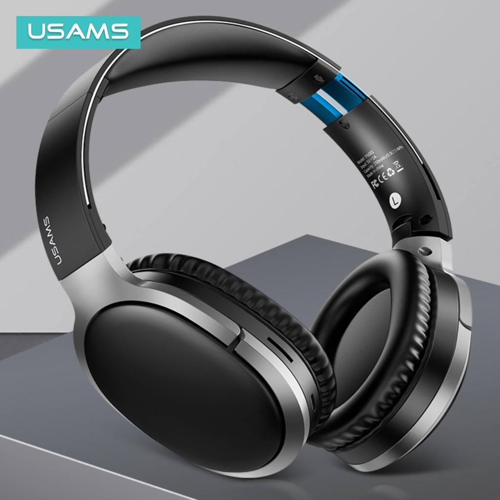 USAMS YN001 Headphone Wireless Bluetooth Headset Noise Cancelling
