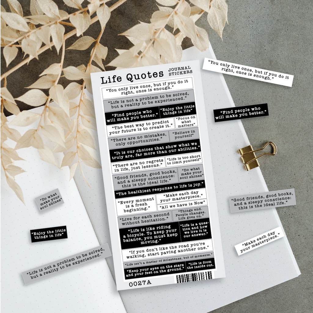 

Stiker Planner Kutipan Life Quote Motivasi Estetik Laminasi Tahan Air Dekorasi by StickerParty 0027