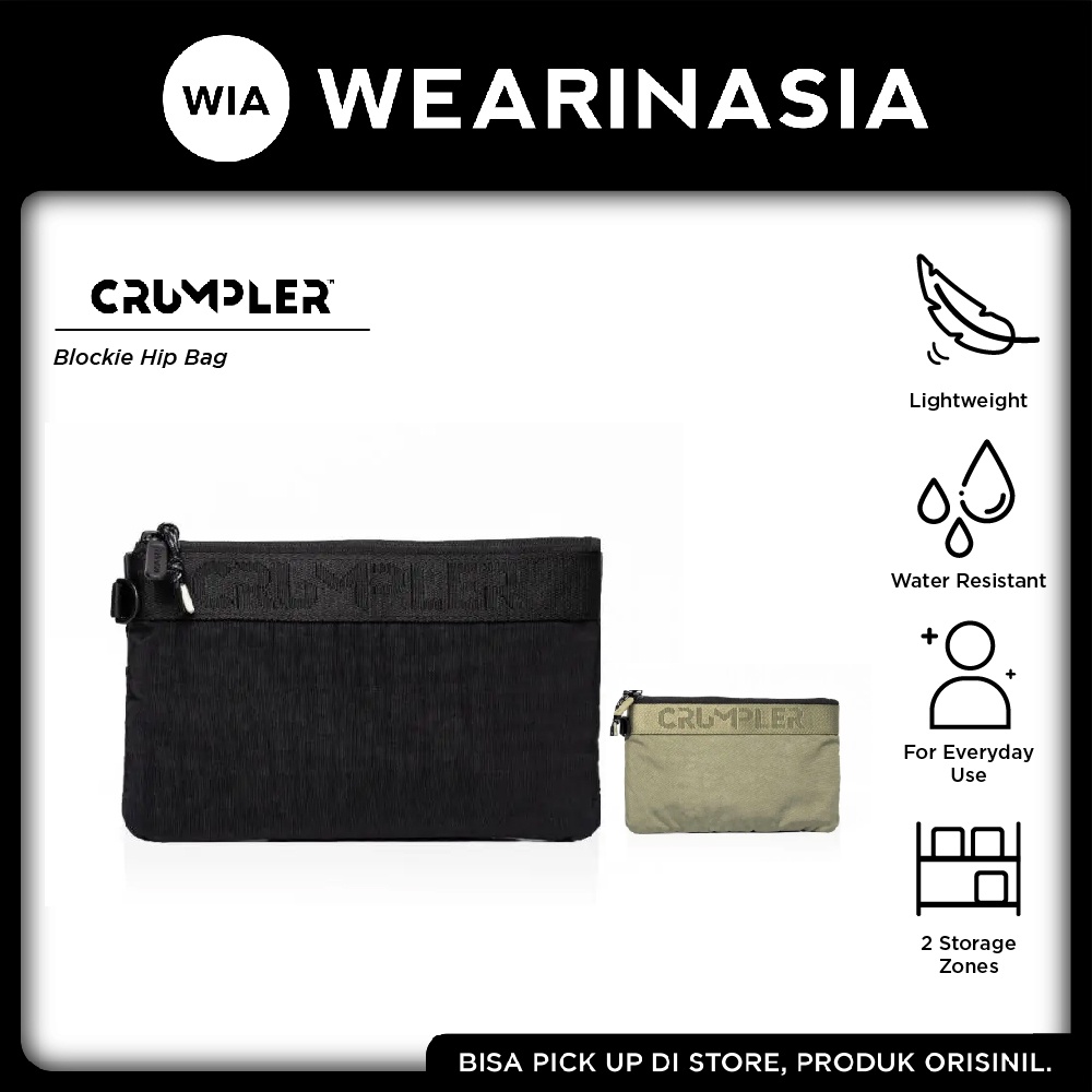 Crumpler Blockie Hip Pack Tas Pinggang Pria Wanita Original