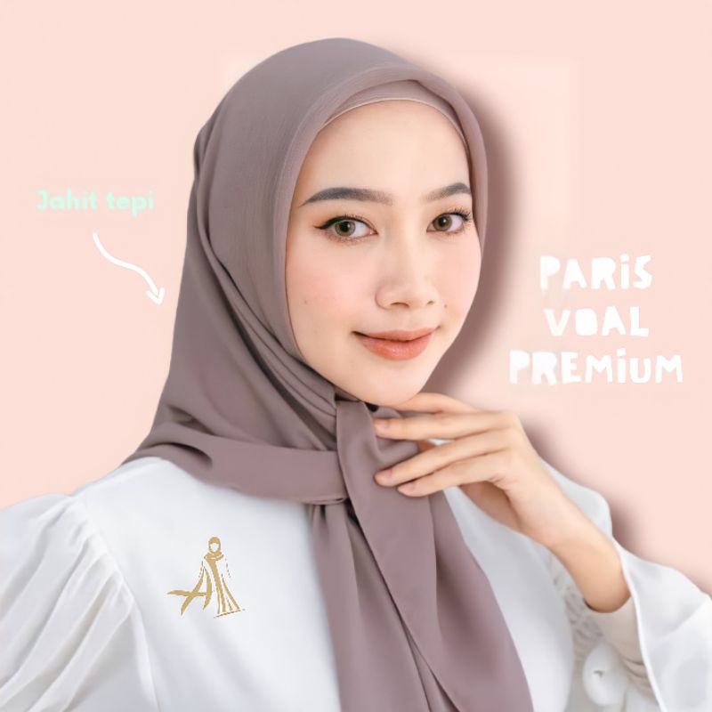 Segiempat Paris Voal Premium Jahit Tepi Size 110x110cm