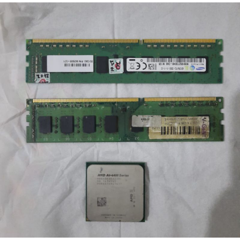 Jual Sepaket Procie Amd A6 6400k + Ram 8 gb Dual Channel ddr3