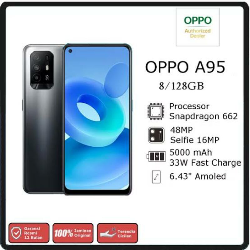 Hp Oppo A95 Ram 8/128 Garansi Resmi