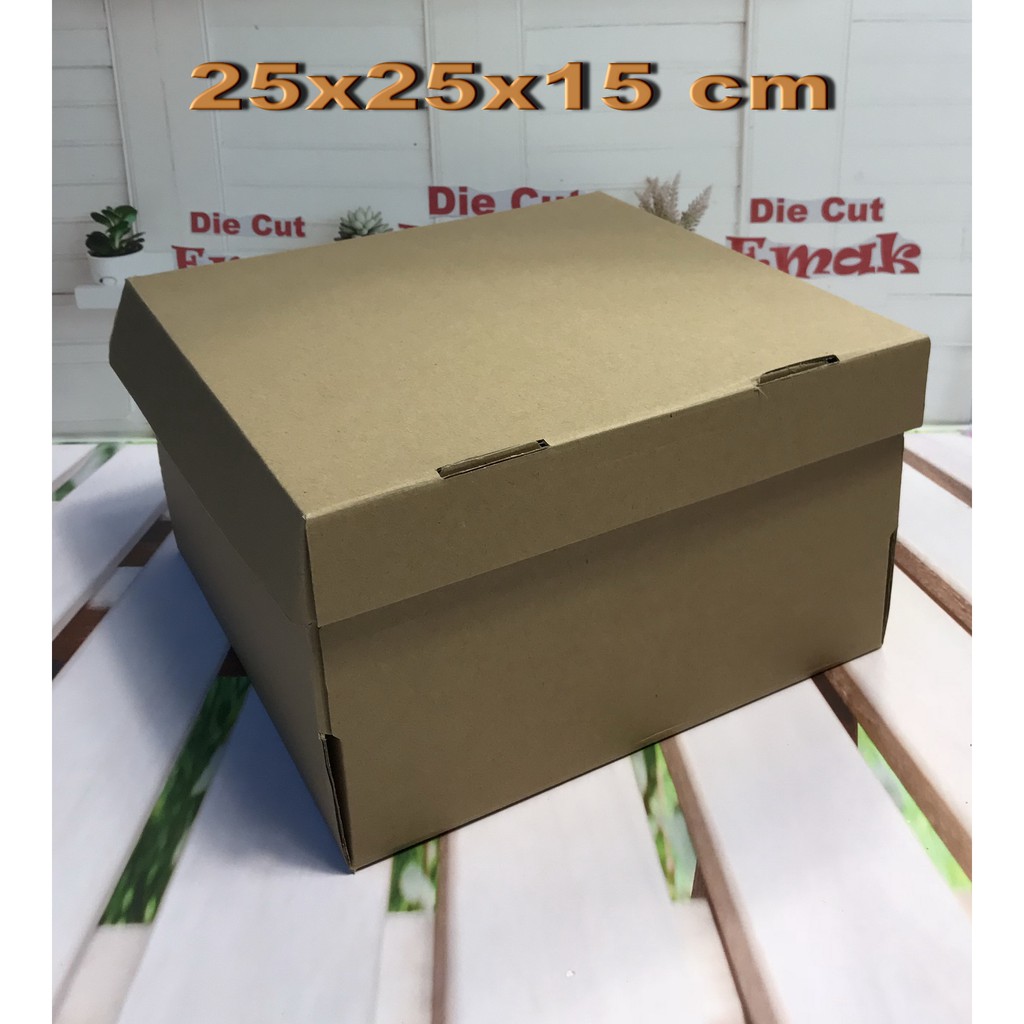 

kardus uk.25x25x15 cm kotak box karton model Die Cut CAKE