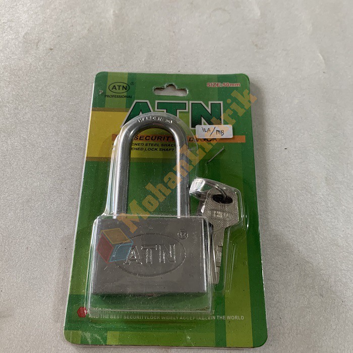 Gembok ATN Stainless Leher Panjang 50 mm