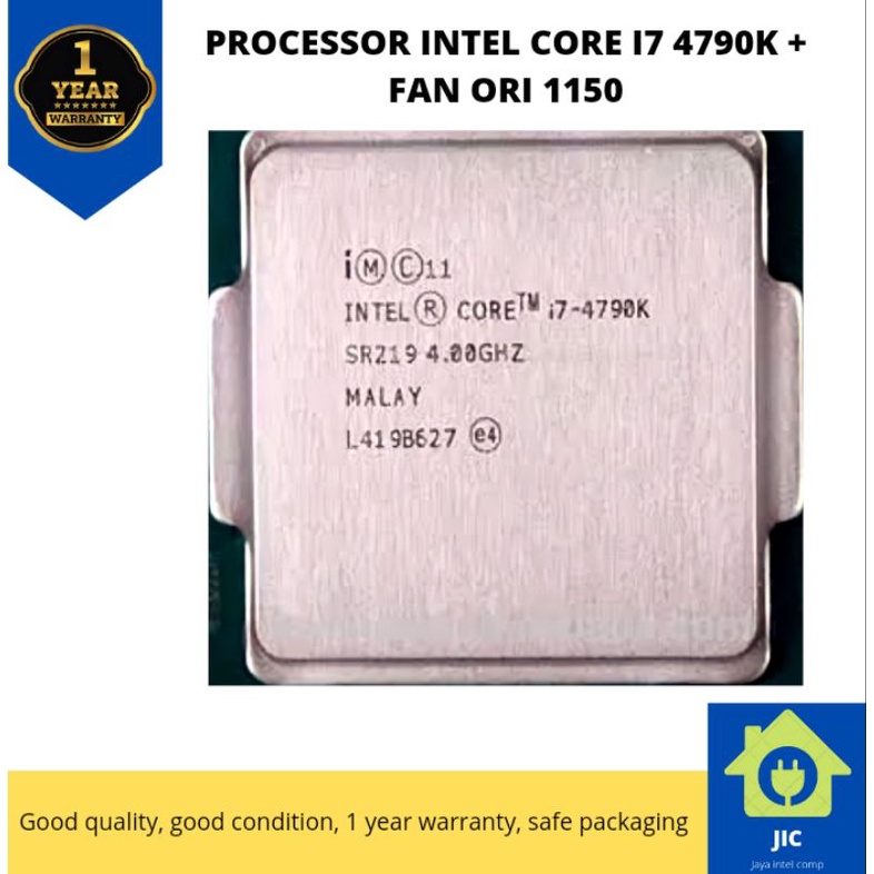 PROCESSOR INTEL CORE I7 4790K + FAN ORI 1150