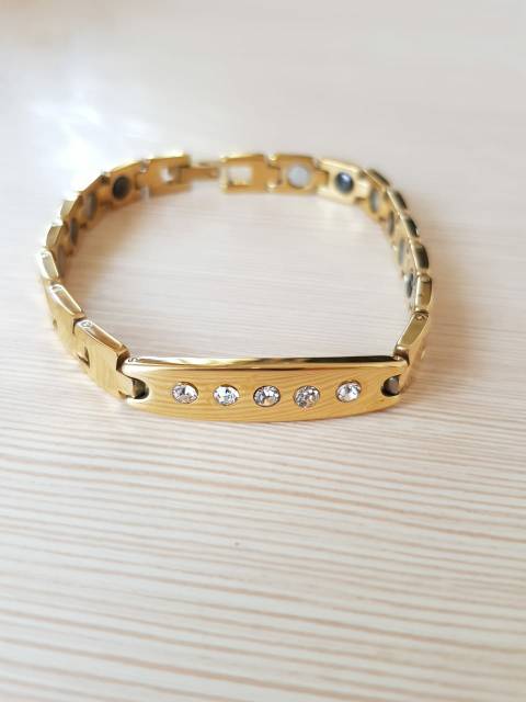 Gelang Keramic Bio Magnetic Gold Import BM2