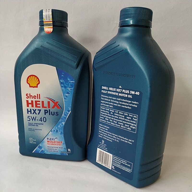 BIG SALE - OLI SHELL HELIX HX7 PLUS 5W-40 1L Untuk semua jenis kendaraan motor dan mobil