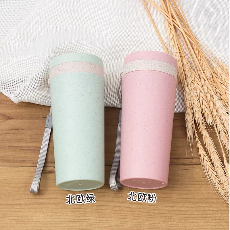 Botol Minum Jerami Botol Minum Wheat Straw Bottle Ramah Lingkungan Tumbler Cup WHEAT STRAW