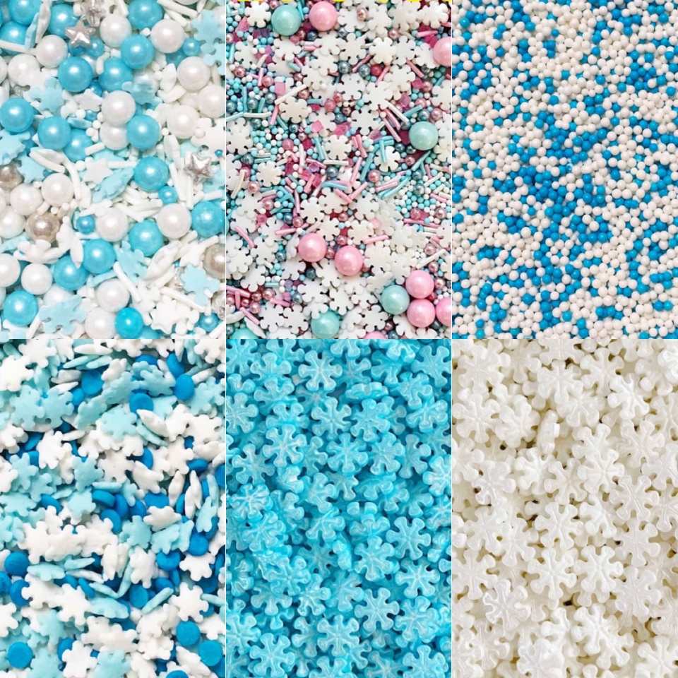 

Sprinkle kue edible snow salju frozen 100gr