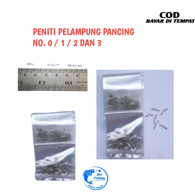 PENITI PELAMPUNG PANCING NO. 0 / 1/ 2  DAN 3