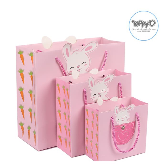 

paperbag binatang lucu, paperbag kantong, paperbag bingkisan