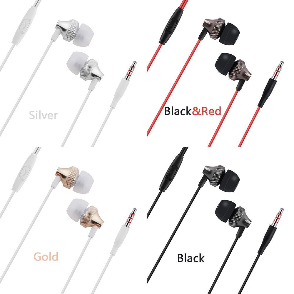 TOP New Stereo Headphone Musik Dengan Mikrofon In-Ear Sport Headset