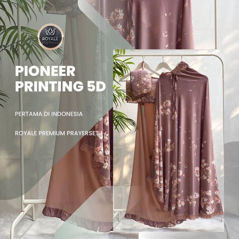 MUKENA ROYALE PREMIUM ZARA SERIES FLAMINGO