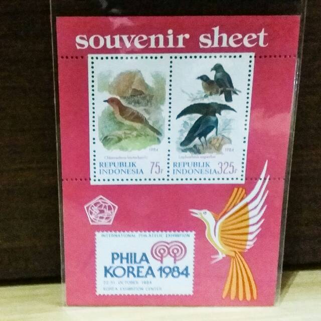 Souvenir Sheet Perangko Indonesia PhilaKorea 1984