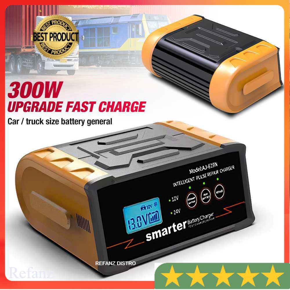 ANJING Charger Aki Mobil Lead Acid 300W 12V/24V - AJ-619N