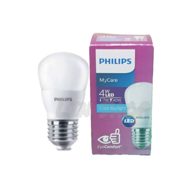 LAMPU LED PHILIPS 4 WATT (KECIL) / LED PHILIPS 4 W. Cahaya Putih