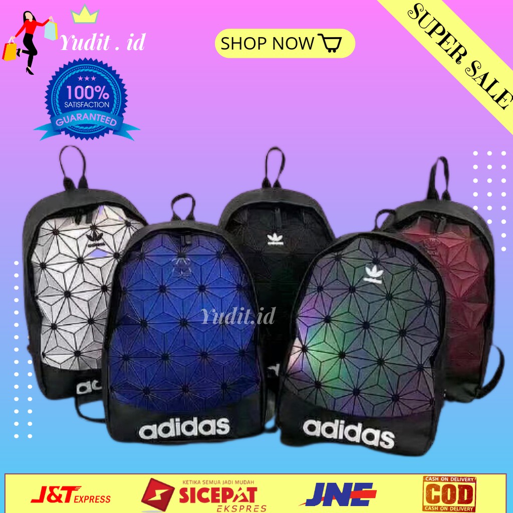 UNISEX ADIDAS RANSEL LAPTOP TAS SEKOLAH IMPORT KULIT BACKPACK WANITA CEWEK ORIGINAL MURAH PROMO