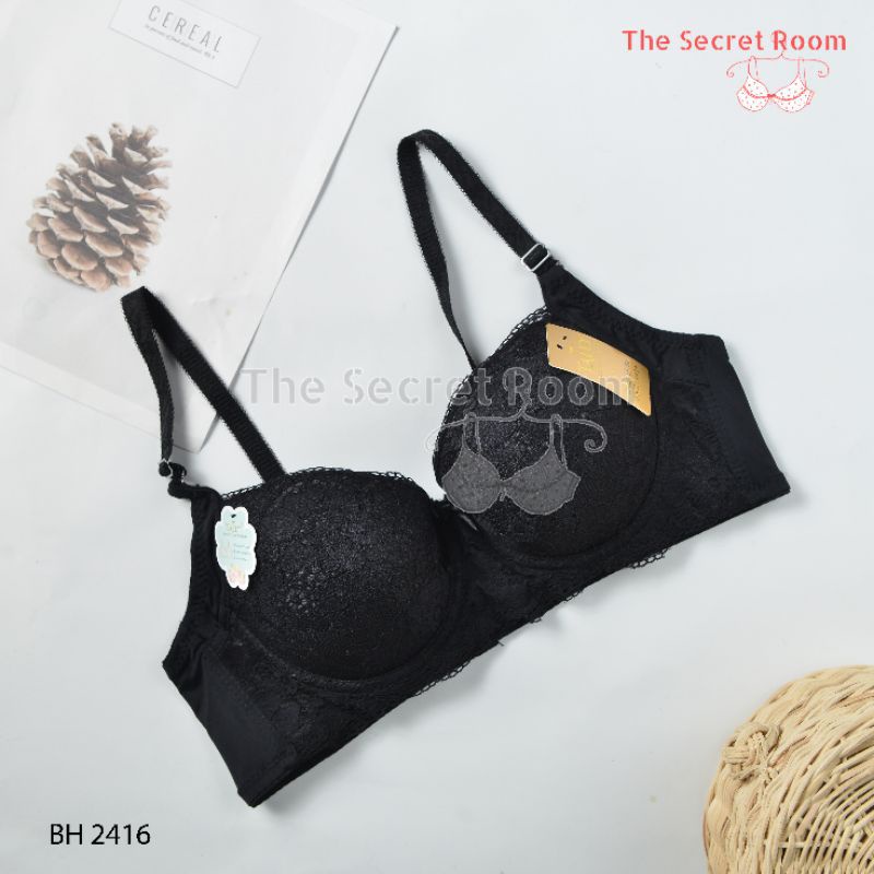 TALLY BRA BH 2416 | CUP B BESAR | BUSA SEDANG | ADA KAWAT | BAHAN RENDA | SIZE 36 - 40