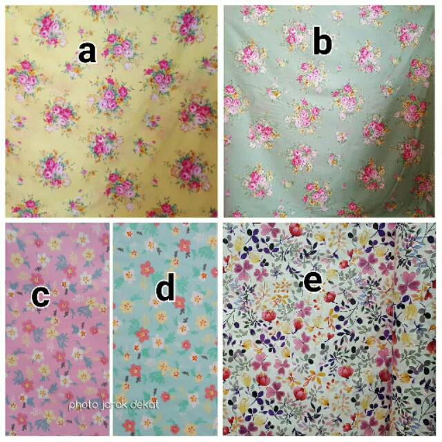 Gorden bawah kompor/Gorden kolong dapur/Gorden meja dapur katun panca motif bunga kuning