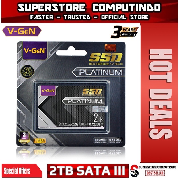 SSD Solid State Drive V-GeN 2TB SATA III - SSD VGEN 2TB SATA III