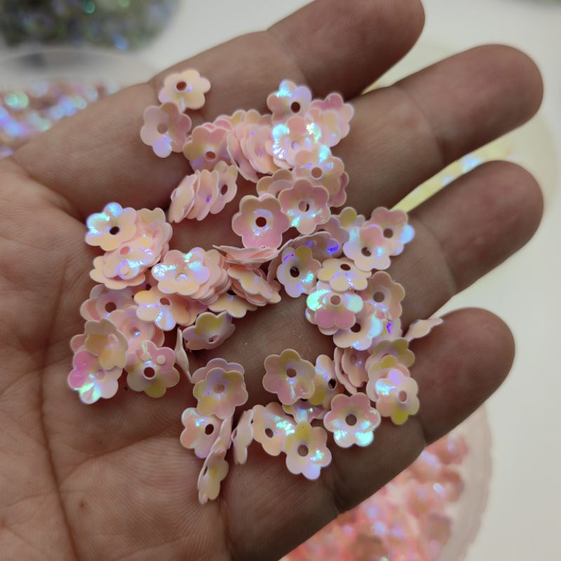 PAYET RAMBOCI BUNGA SAKURA MANGKOK 3D KECIL UKURAN 0,8 MM PER 10 GRAM KUALITAS BAGUS