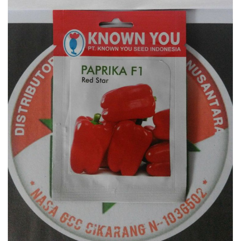 Benih Biji Paprika Merah Red Star Know You Seed