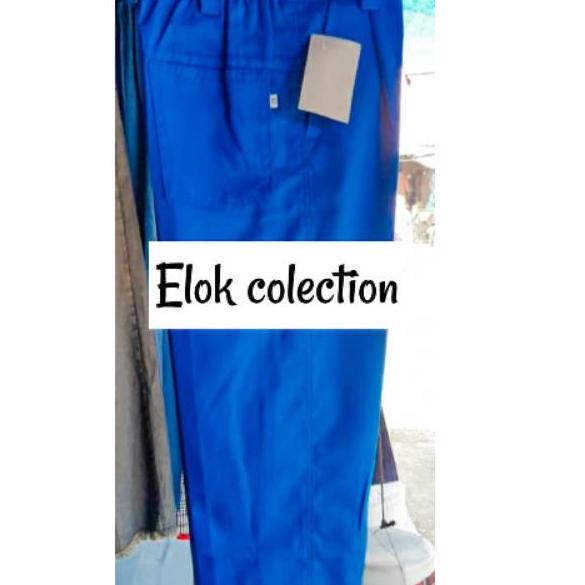 IMJ Celana sekolah panjang madrasah biru langit SD GS tebal benhur ☍ ☍