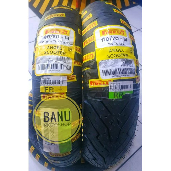 

Barang Paket Pirelli Angel scooter uk 90-80 14 & 110-70 14 Kualitas