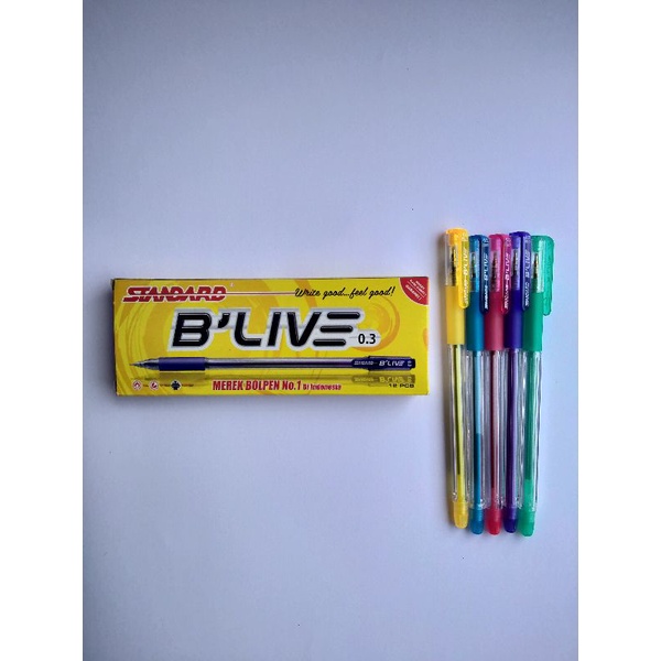 

[1 LUSIN] Pulpen STANDARD B'LIVE