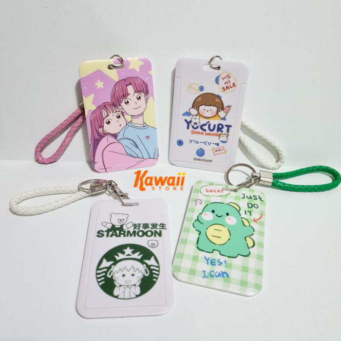 

Star Id Card Tag Holder Dino Cute Ins Korean Name Tag Case Pelindung Kartu Hot Sale