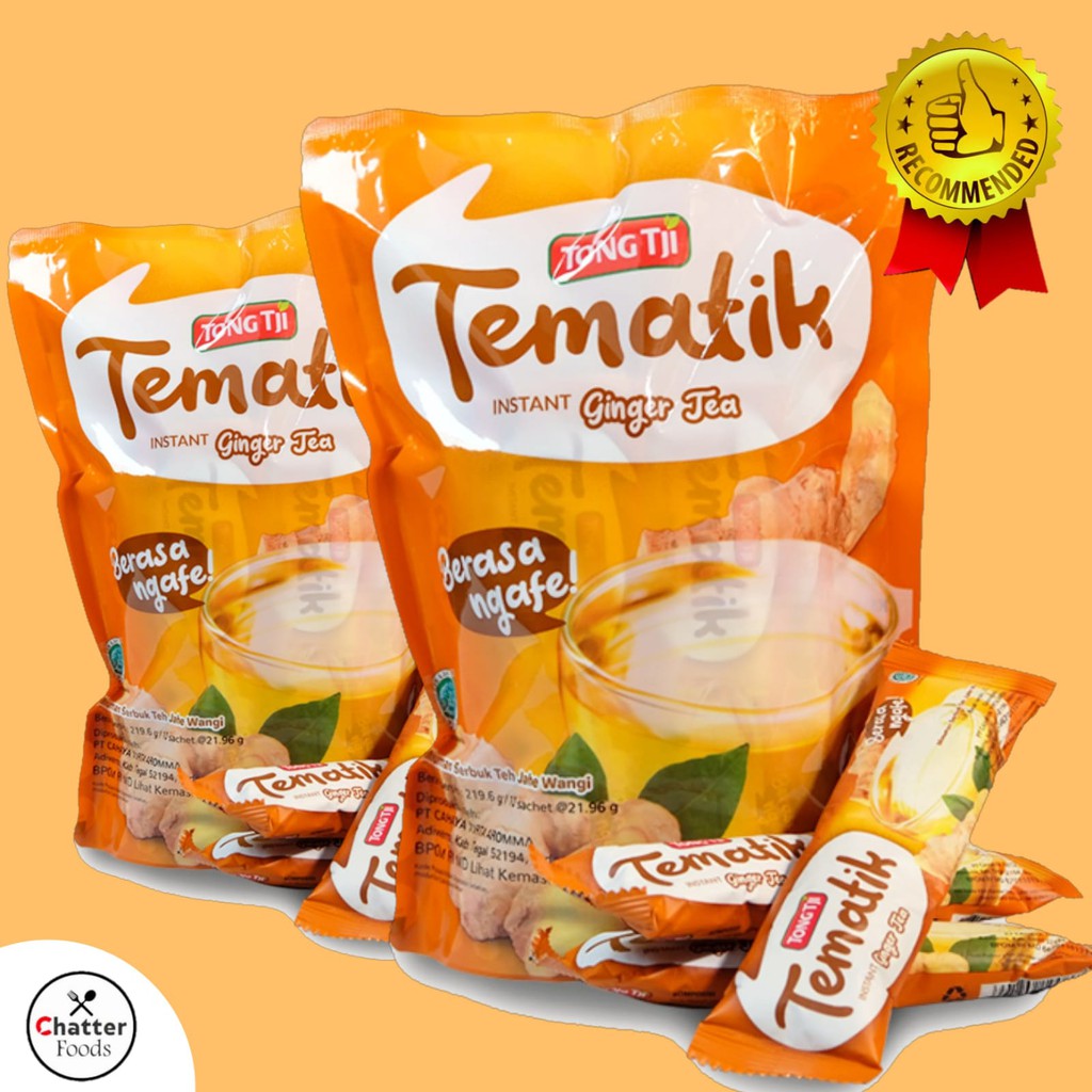 

Tong Tji Tematik Ginger Tea isi 10 sachet Kemasan Pouch / TongTji Teh Jahe Wangi Instant HALAL