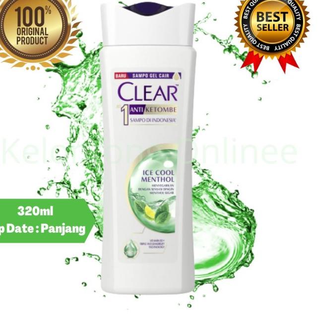 ⅍ CLEAR MENTHOL 320 ML |shampo clear ❀