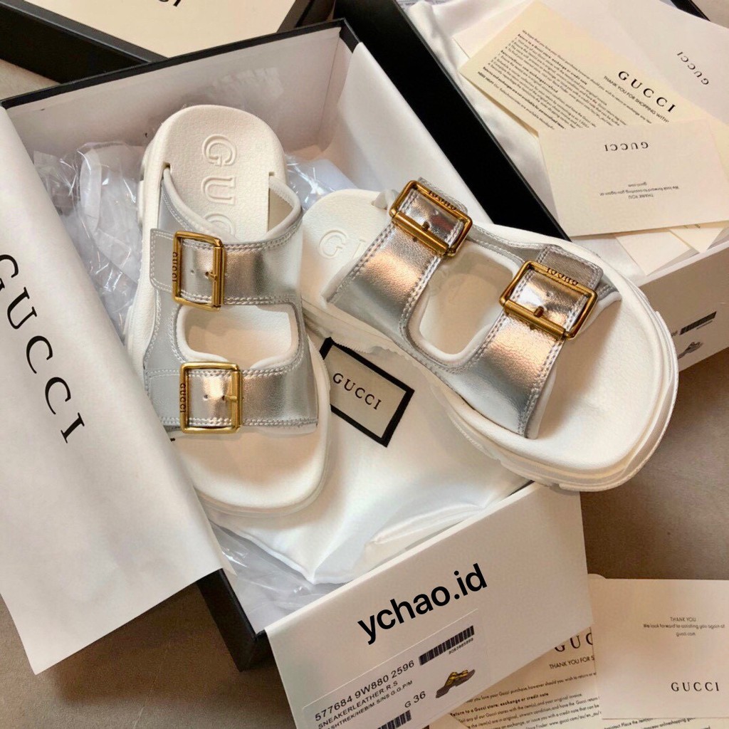  Gucci  2021 Sandal  Selop Original Anti Slip Untuk Musim 