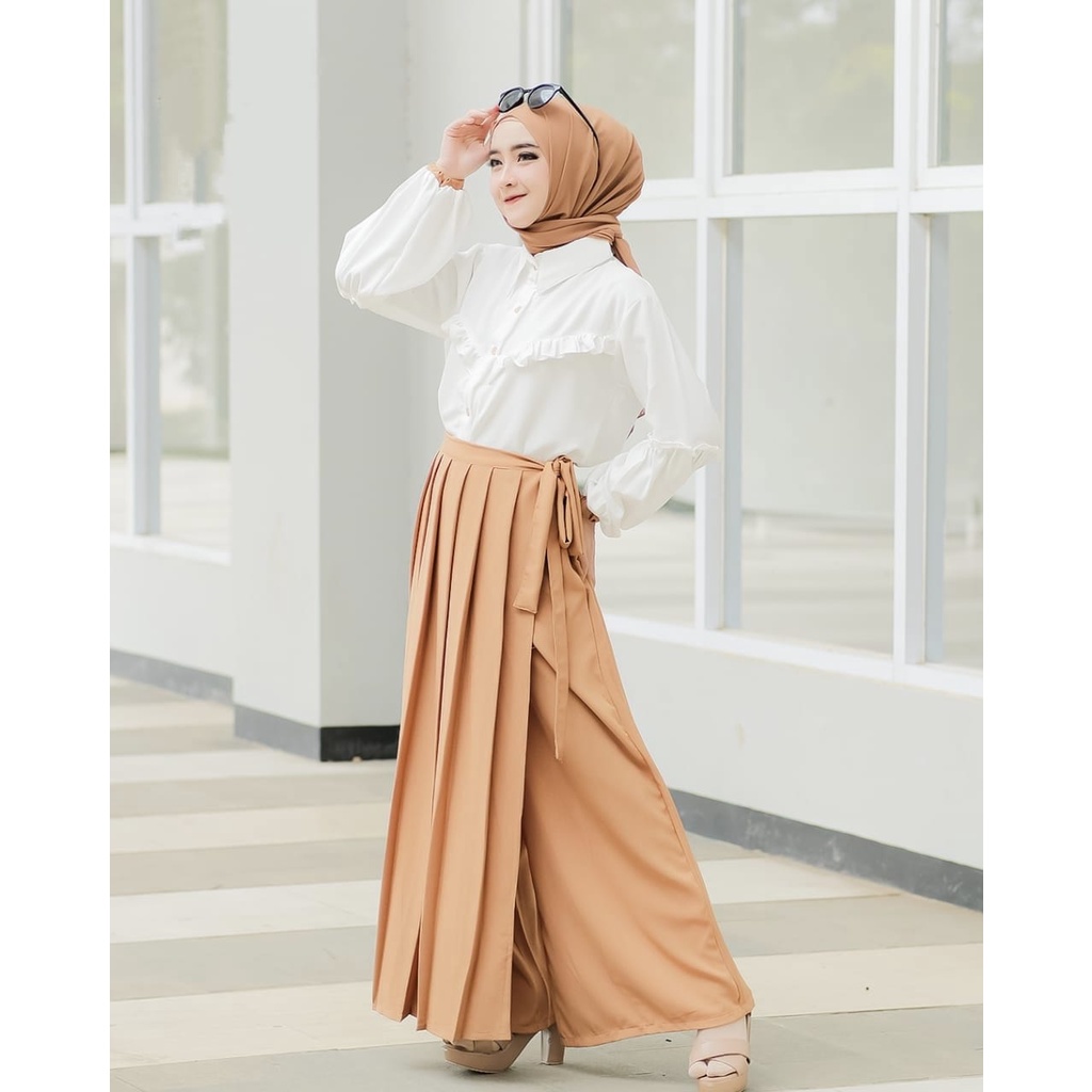 SET ROK CELANA KULOT NIKITA ANNUR AMBER KOREA STYLE KEMEJA TIFANI TWILL SET KERJA HITAM PUTIH TERBARU MIX WARNA PASTEL LUCU TREND TERKINI baju kerja wanita