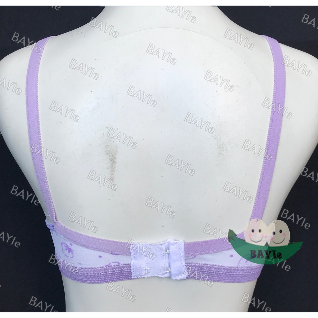 BAYIe - 6 PCS BH/Bra Remaja ABG/Wanita Tanpa Kawat Bahan Katun MUTE / BODYFIT Pakaian Dalam Perempuan Cewek Ukuran 32, 34, 36