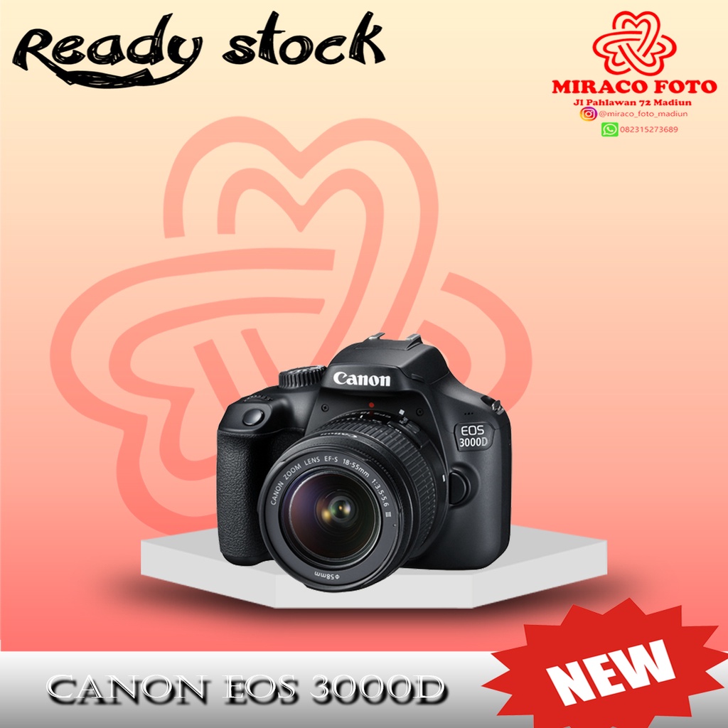 KAMERA DSLR CANON EOS 3000D